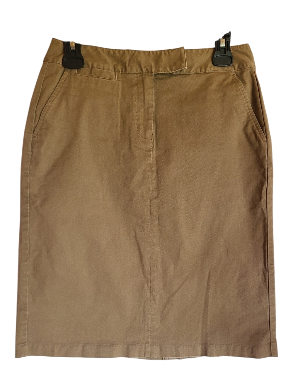 Talbots Taupe Straight Pencil Skirt